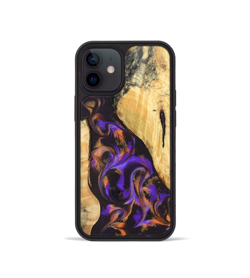 iPhone 12 mini Wood Phone Case - Orrin (Purple, 831785)
