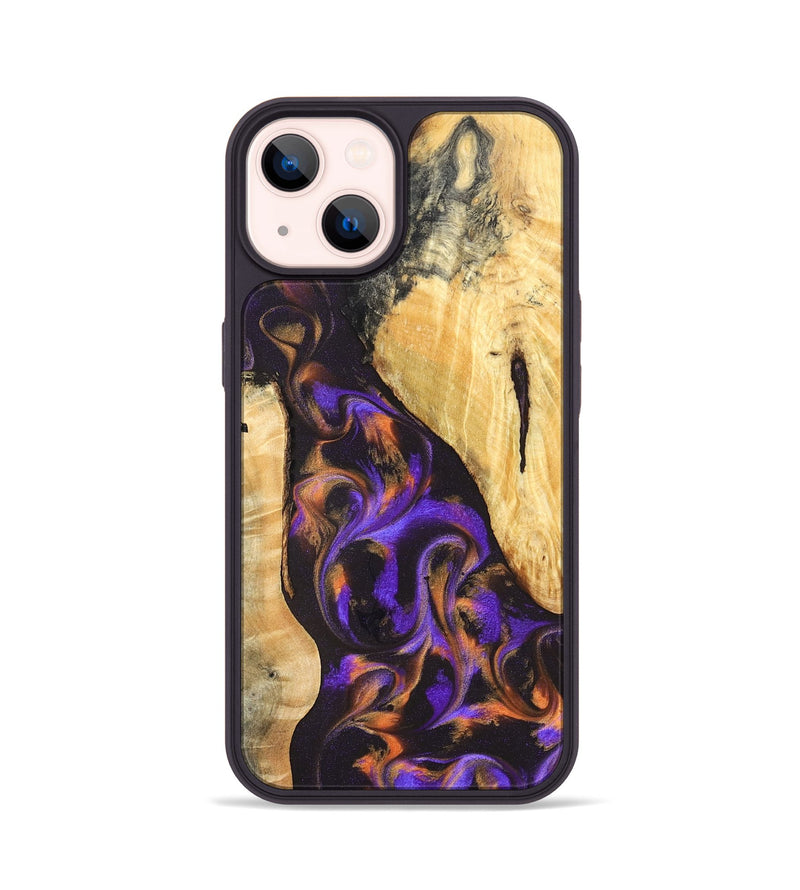 iPhone 14 Wood Phone Case - Orrin (Purple, 831785)
