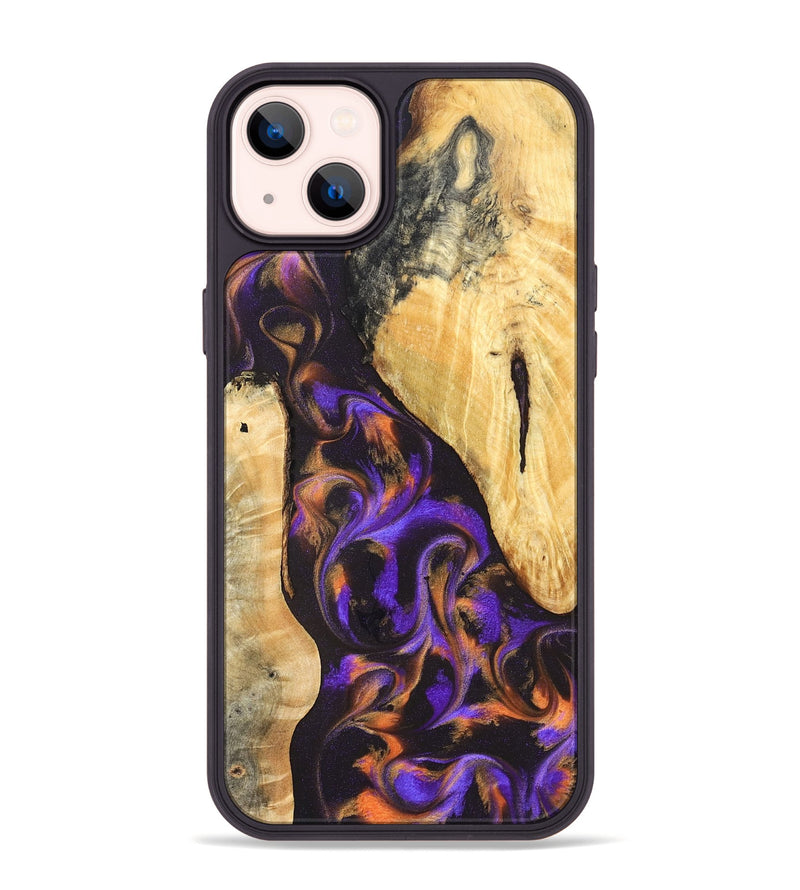 iPhone 14 Plus Wood Phone Case - Orrin (Purple, 831785)