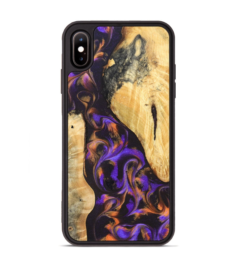 iPhone Xs Max Wood Phone Case - Orrin (Purple, 831785)