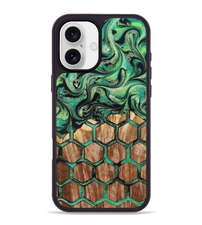 iPhone 16 Plus Wood Phone Case - Dona (Pattern, 831791)