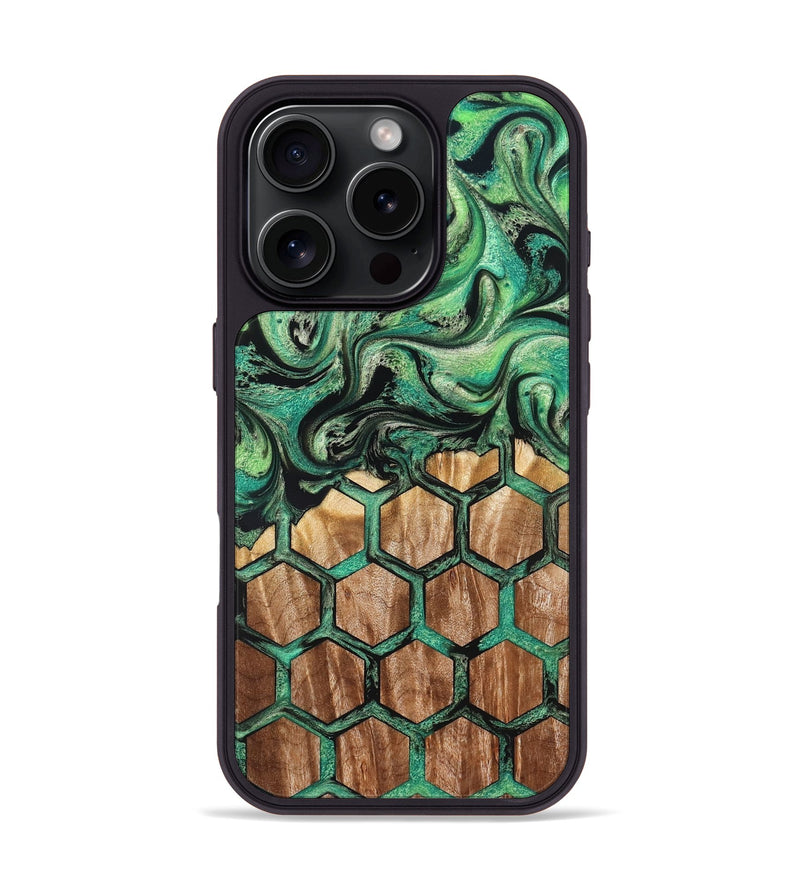 iPhone 16 Pro Wood Phone Case - Dona (Pattern, 831791)