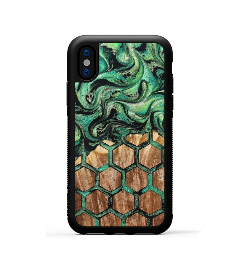 iPhone Xs Wood Phone Case - Dona (Pattern, 831791)