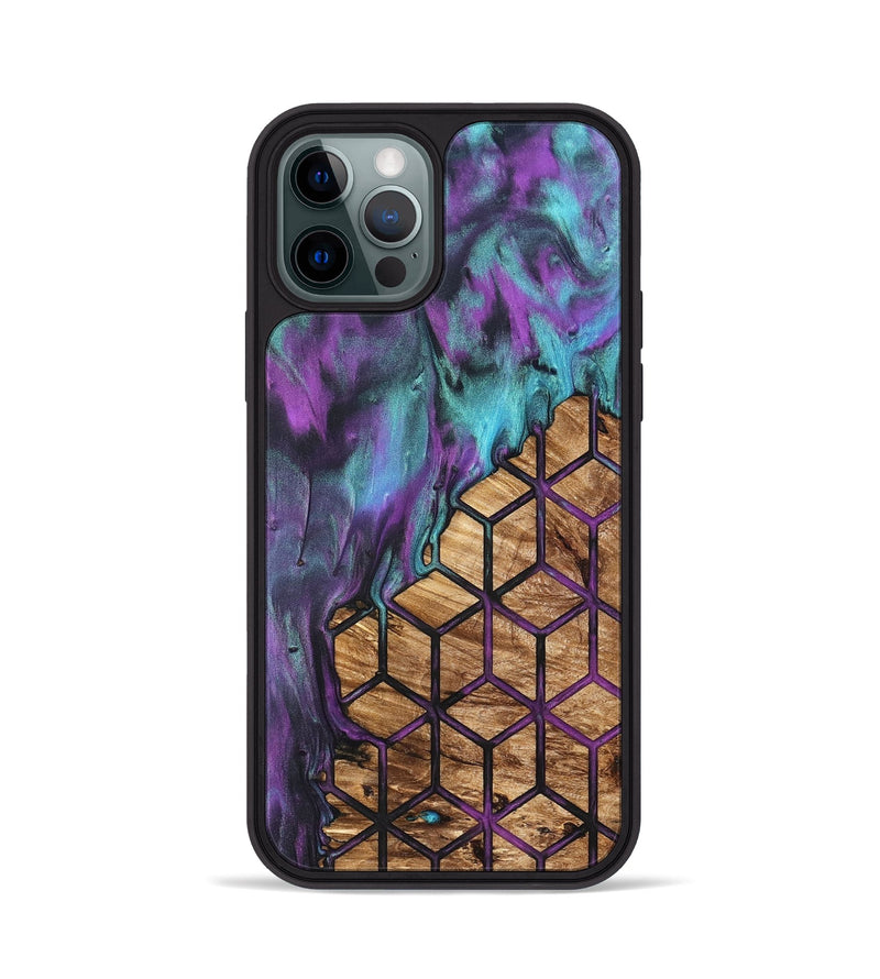 iPhone 12 Pro Wood Phone Case - Heath (Pattern, 831792)