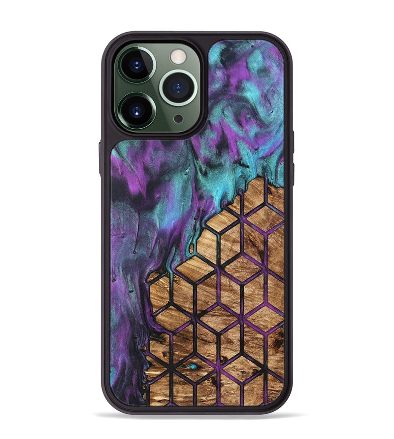 iPhone 13 Pro Max Wood Phone Case - Heath (Pattern, 831792)