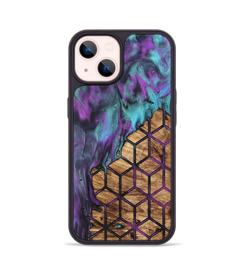 iPhone 14 Wood Phone Case - Heath (Pattern, 831792)