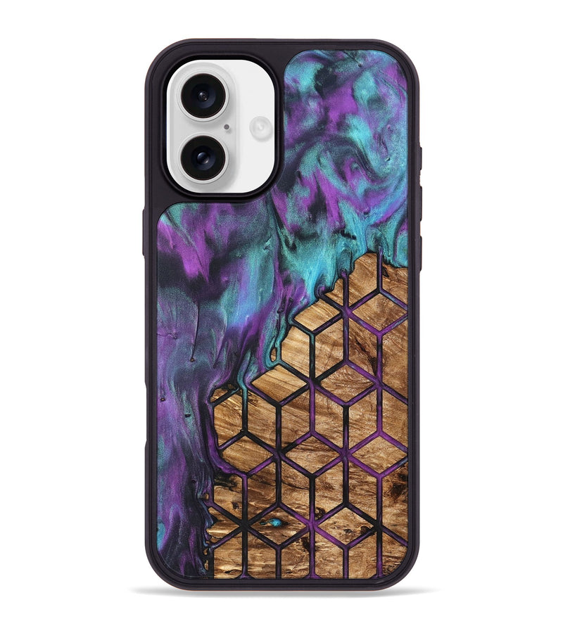 iPhone 16 Plus Wood Phone Case - Heath (Pattern, 831792)