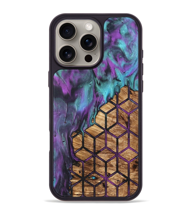 iPhone 16 Pro Max Wood Phone Case - Heath (Pattern, 831792)
