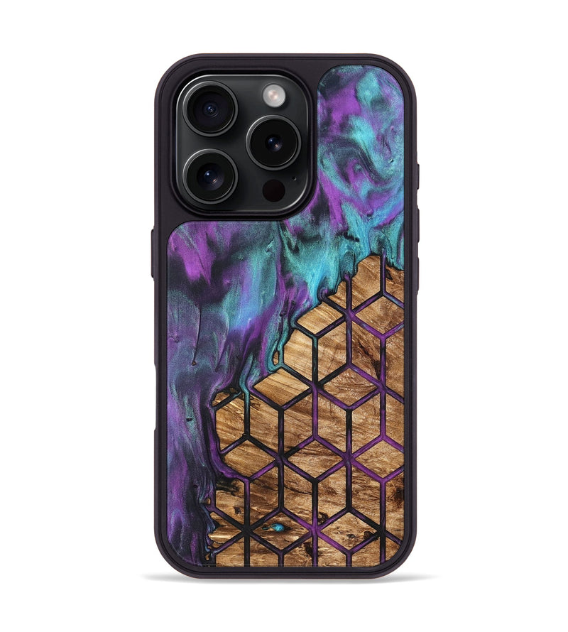 iPhone 16 Pro Wood Phone Case - Heath (Pattern, 831792)