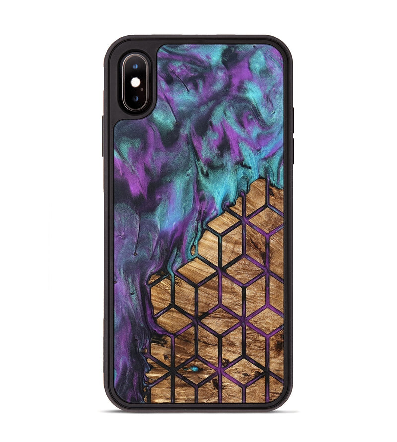 iPhone Xs Max Wood Phone Case - Heath (Pattern, 831792)