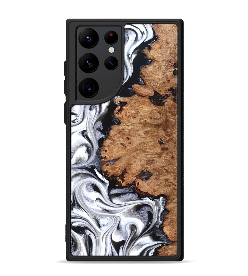 Galaxy S22 Ultra Wood Phone Case - Norman (Black & White, 831798)