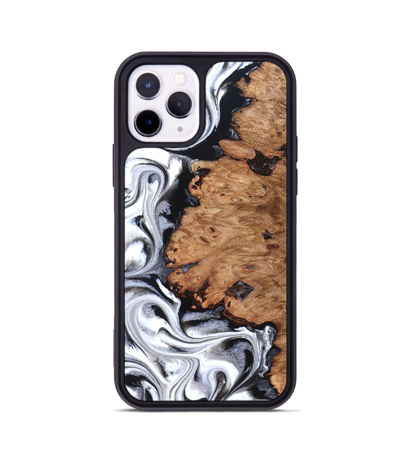 iPhone 11 Pro Wood Phone Case - Norman (Black & White, 831798)