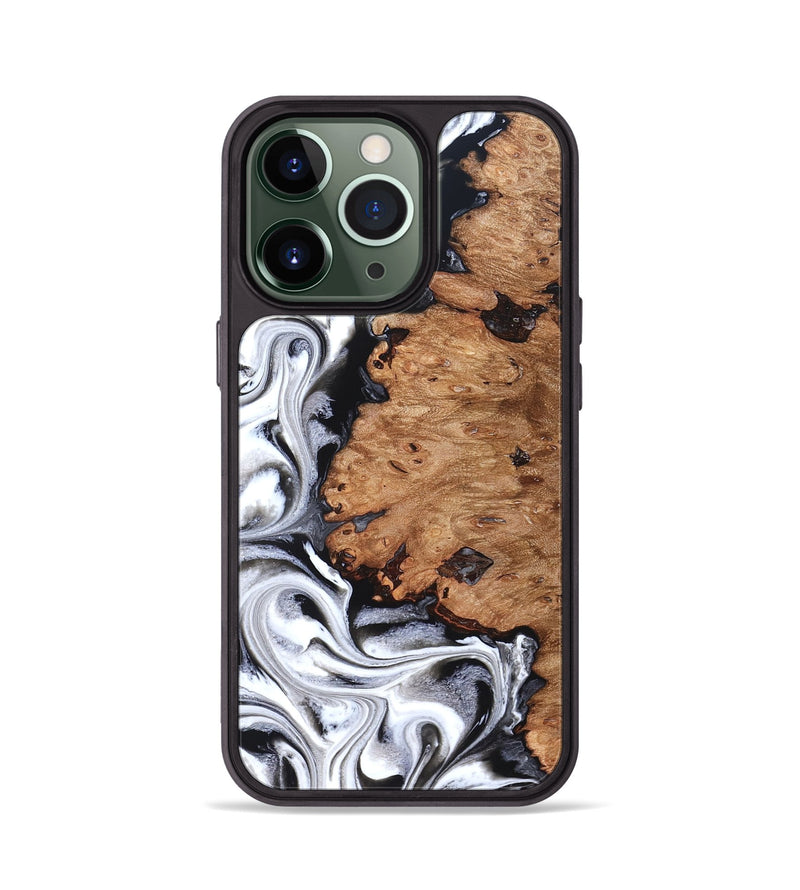 iPhone 13 Pro Wood Phone Case - Norman (Black & White, 831798)