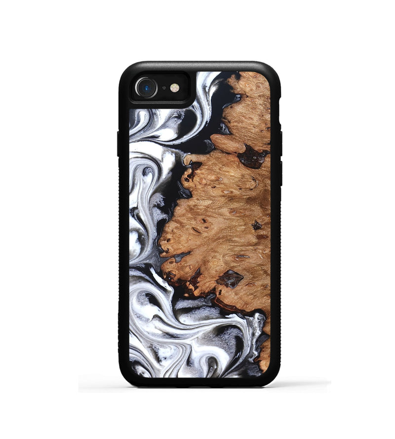 iPhone SE Wood Phone Case - Norman (Black & White, 831798)