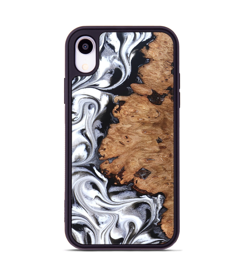 iPhone Xr Wood Phone Case - Norman (Black & White, 831798)