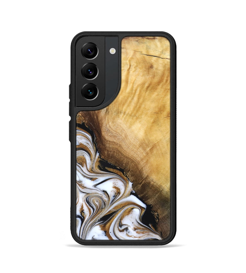Galaxy S22 Wood Phone Case - Carlie (Teal & Gold, 831799)