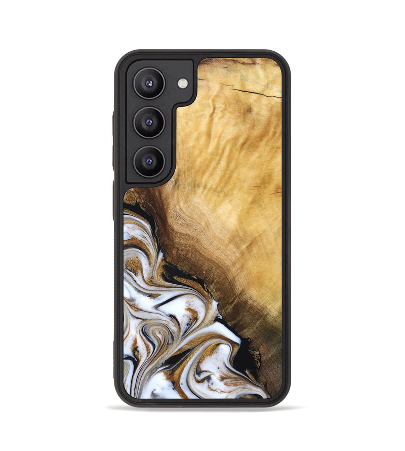 Galaxy S23 Wood Phone Case - Carlie (Teal & Gold, 831799)