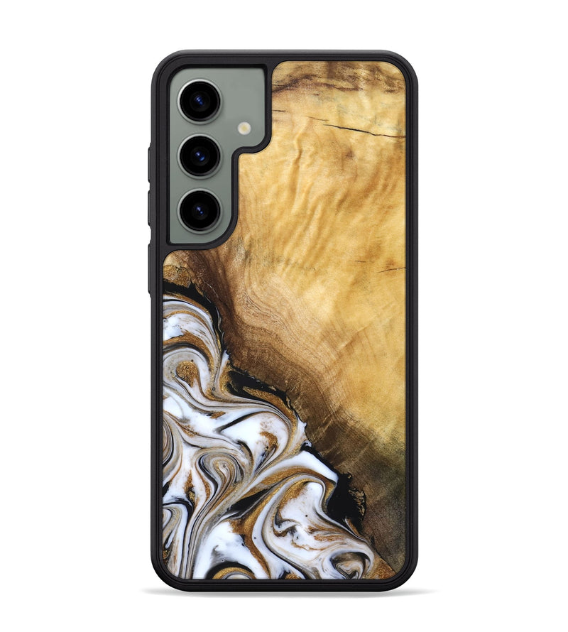 Galaxy S24 Plus Wood Phone Case - Carlie (Teal & Gold, 831799)