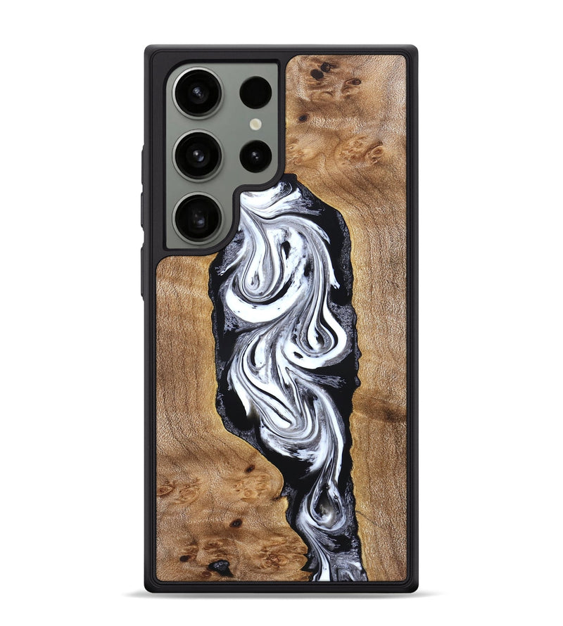 Galaxy S24 Ultra Wood Phone Case - Jerold (Black & White, 831800)