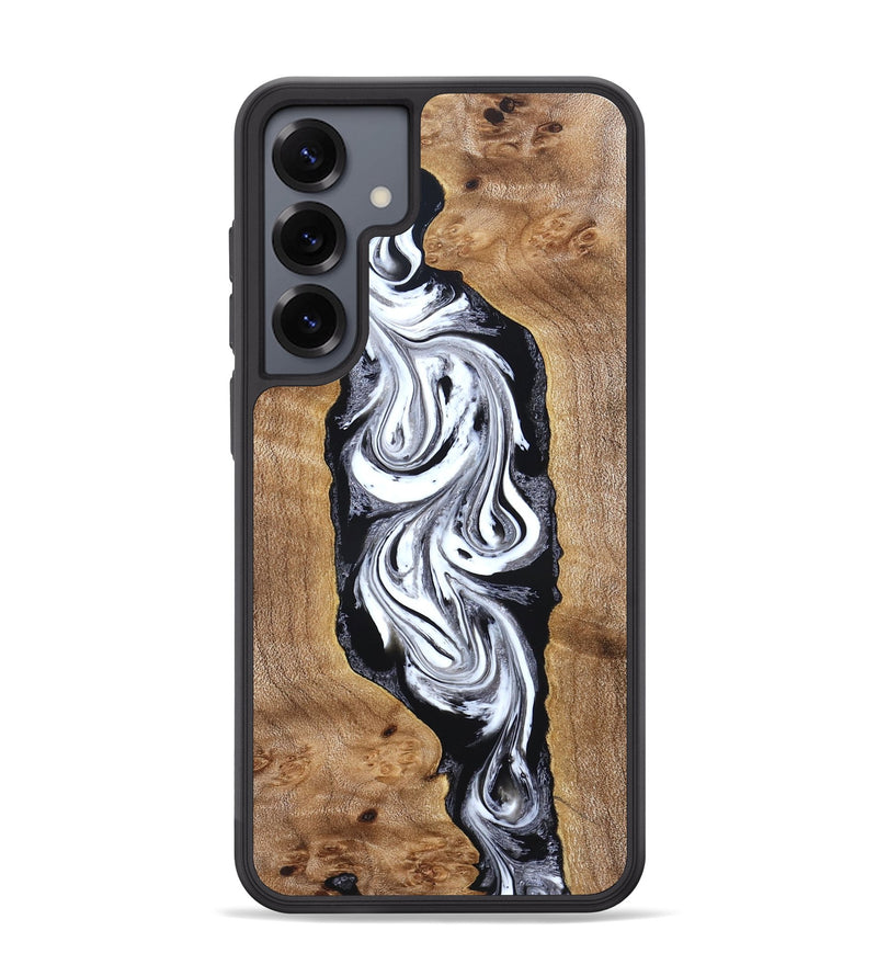 Galaxy S25 Plus Wood Phone Case - Jerold (Black & White, 831800)