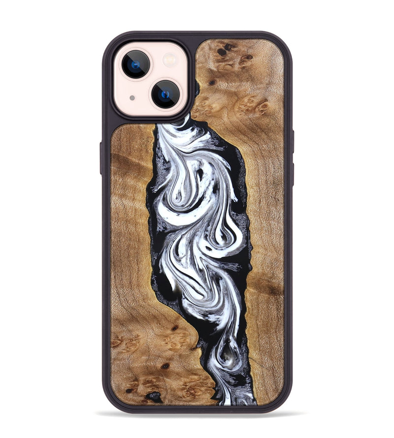 iPhone 14 Plus Wood Phone Case - Jerold (Black & White, 831800)