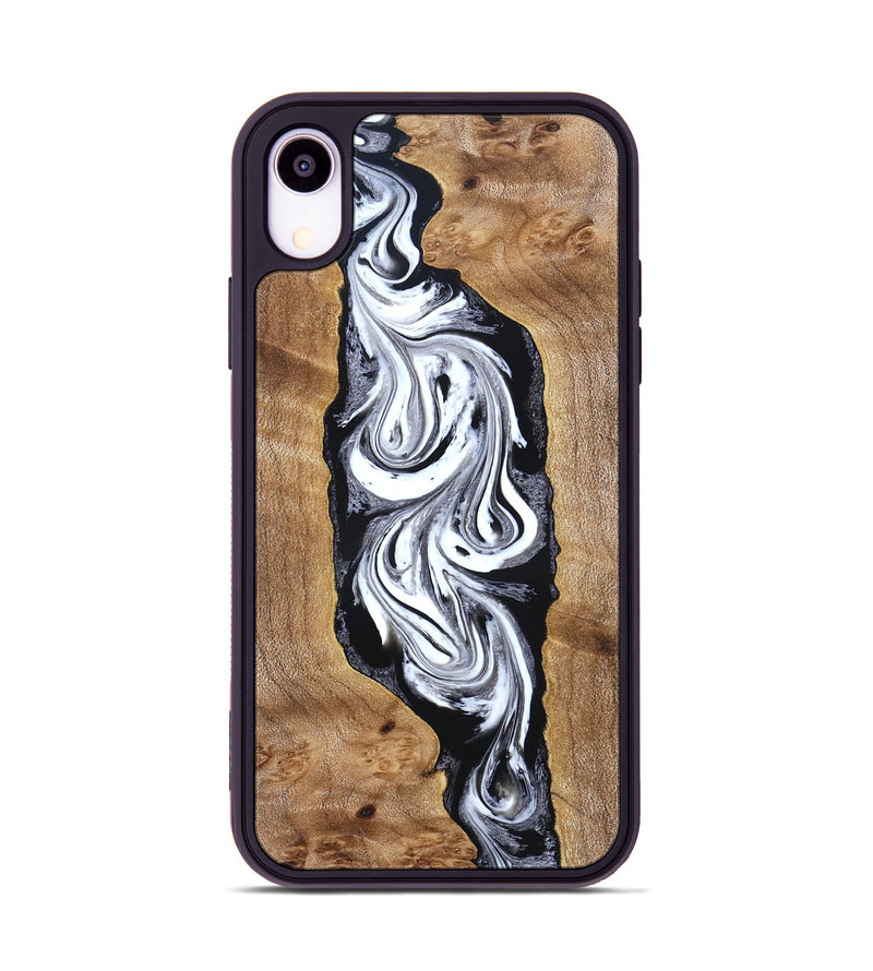 iPhone Xr Wood Phone Case - Jerold (Black & White, 831800)