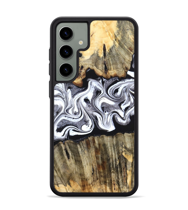 Galaxy S24 Plus Wood Phone Case - Camren (Black & White, 831801)