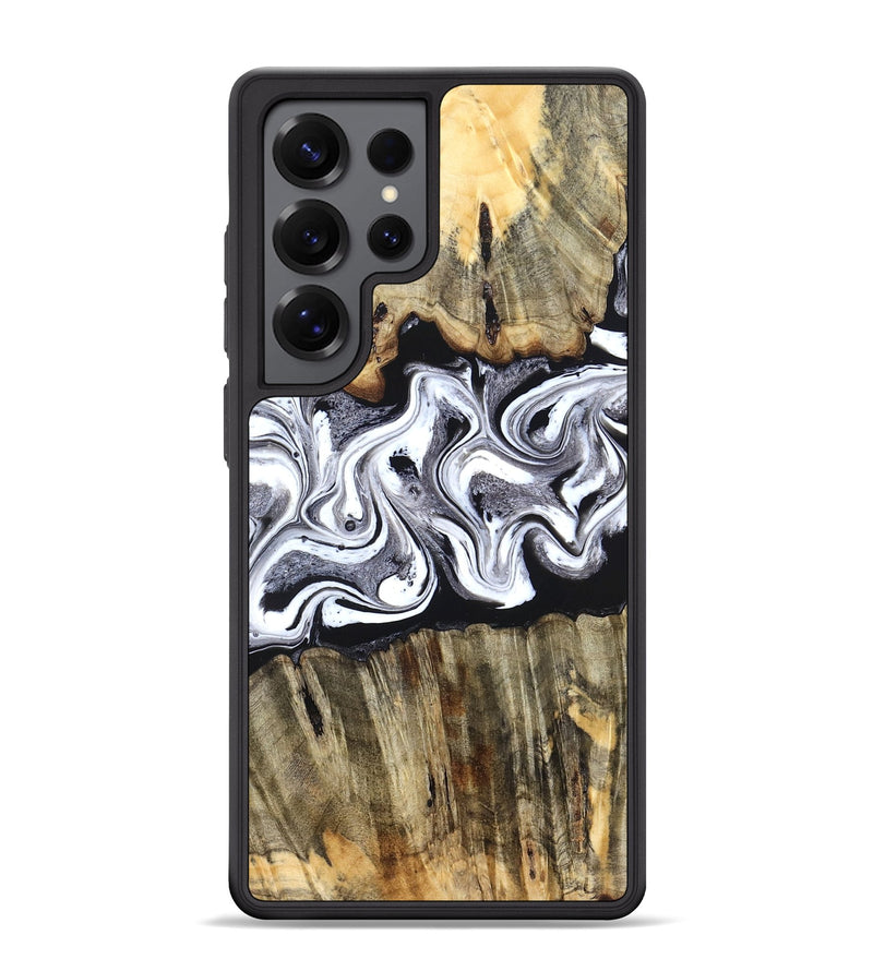 Galaxy S25 Ultra Wood Phone Case - Camren (Black & White, 831801)