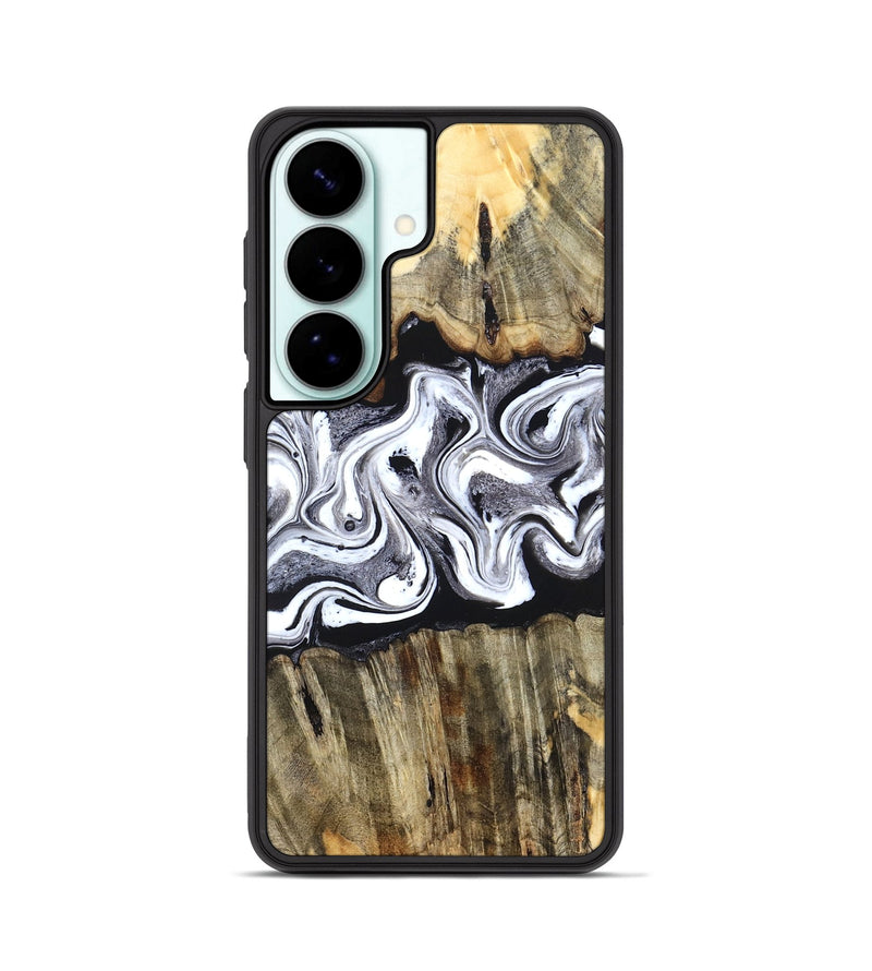 Galaxy S26 Wood Phone Case - Camren (Black & White, 831801)
