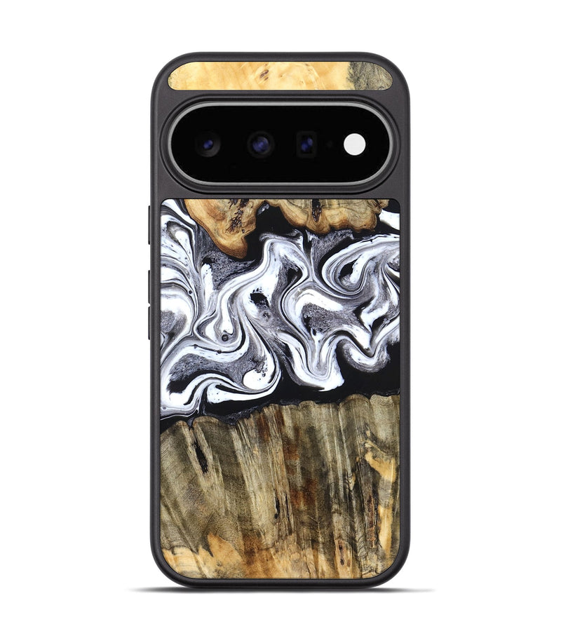 Pixel 11 Wood Phone Case - Camren (Black & White, 831801)