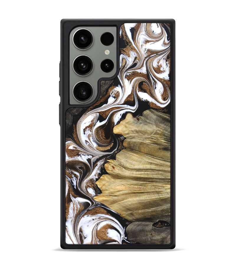 Galaxy S24 Ultra Wood Phone Case - Kahlil (Black & White, 831802)