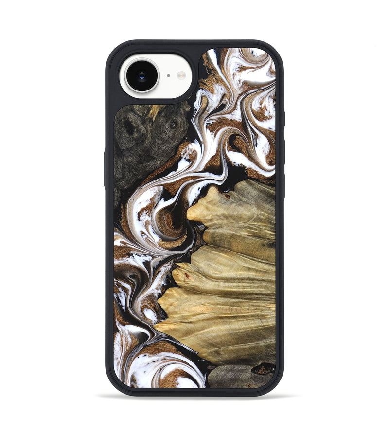 iPhone 16e Wood Phone Case - Kahlil (Black & White, 831802)