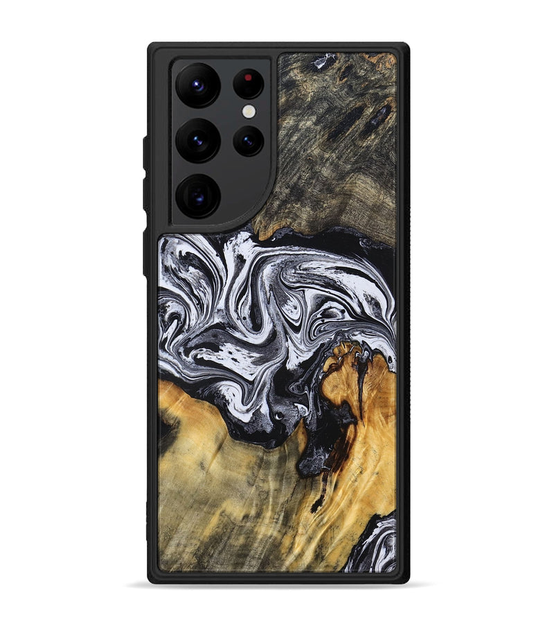 Galaxy S22 Ultra Wood Phone Case - Dewayne (Black & White, 831803)