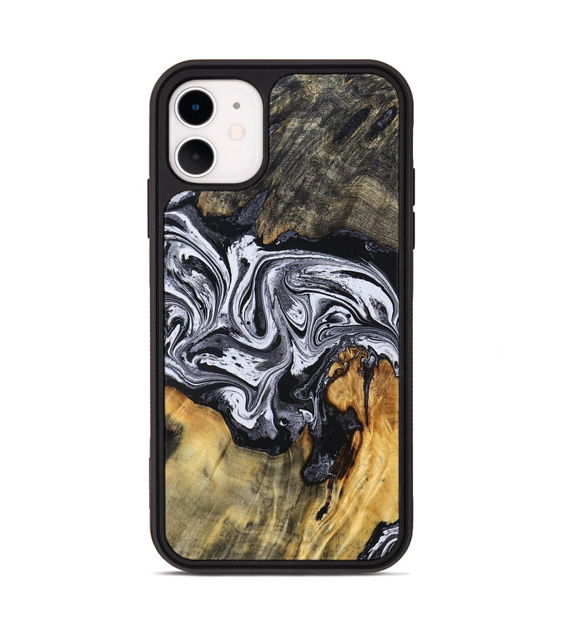 iPhone 11 Wood Phone Case - Dewayne (Black & White, 831803)