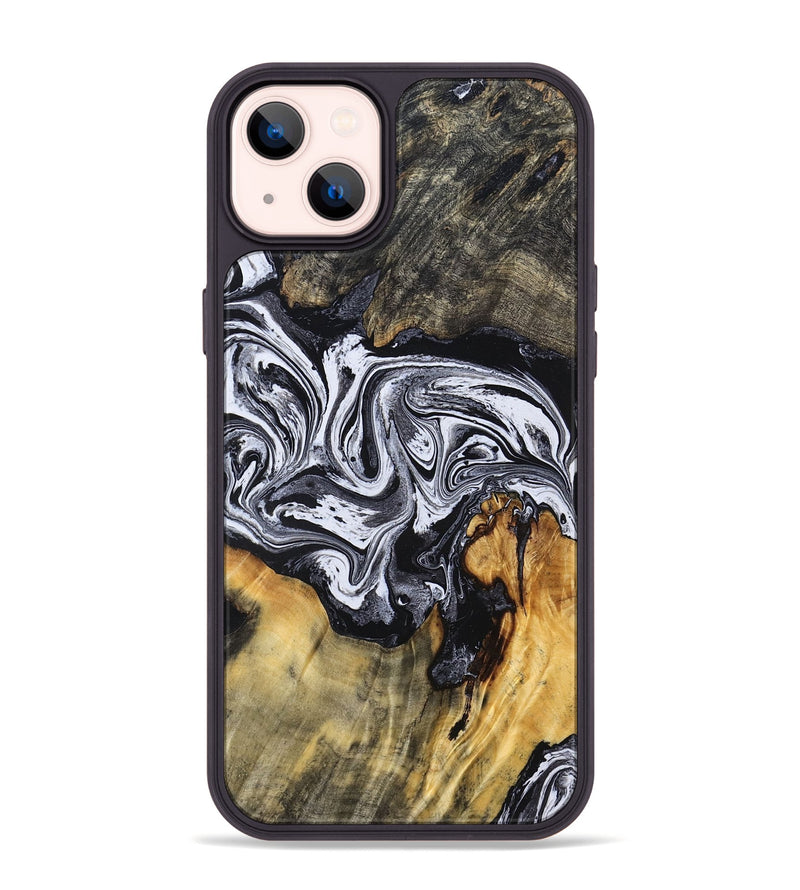iPhone 14 Plus Wood Phone Case - Dewayne (Black & White, 831803)