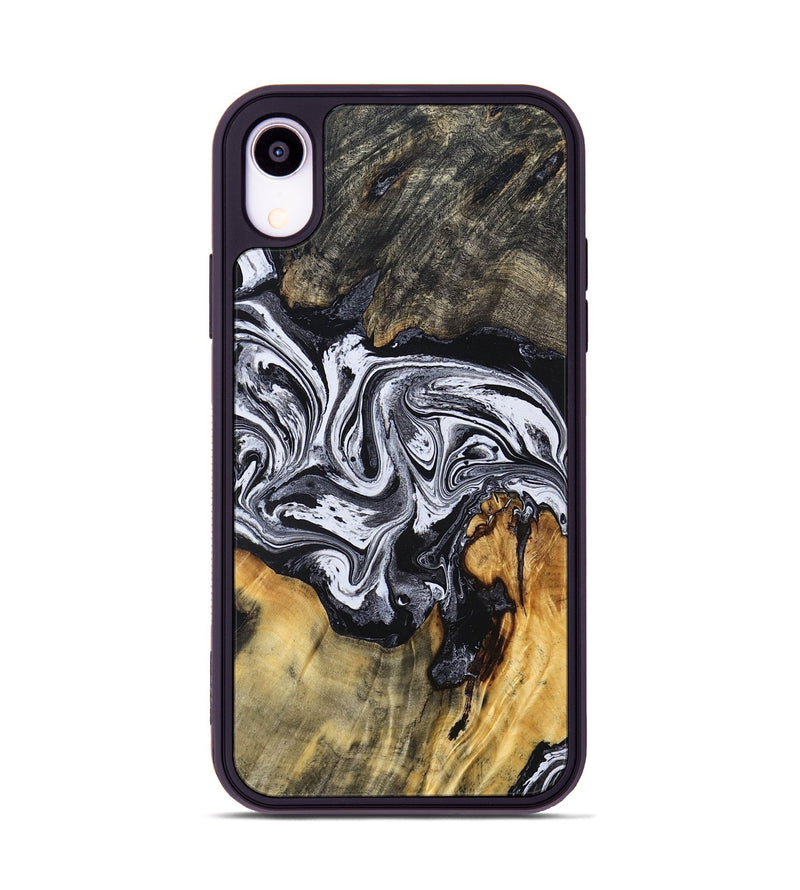 iPhone Xr Wood Phone Case - Dewayne (Black & White, 831803)