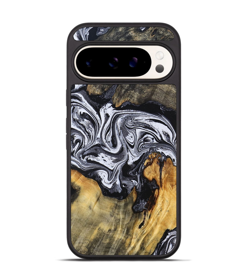Pixel 9 Pro Wood Phone Case - Dewayne (Black & White, 831803)