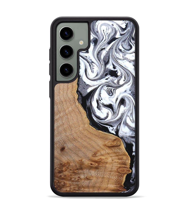 Galaxy S24 Plus Wood Phone Case - Lyndon (Black & White, 831804)