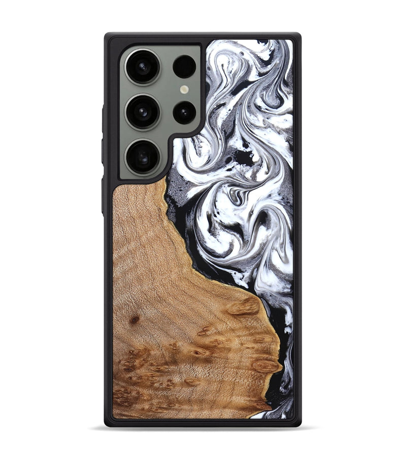 Galaxy S24 Ultra Wood Phone Case - Lyndon (Black & White, 831804)