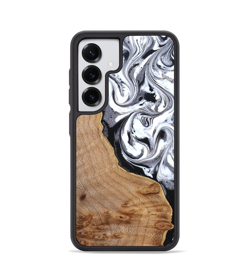 Galaxy S25 Wood Phone Case - Lyndon (Black & White, 831804)