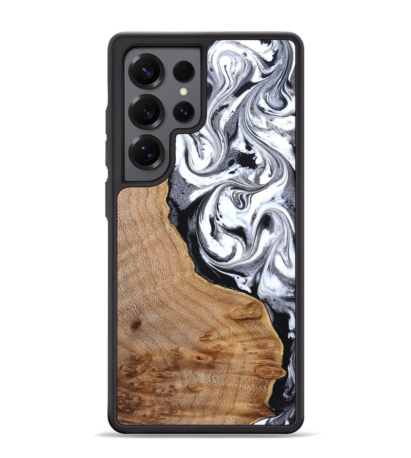 Galaxy S25 Ultra Wood Phone Case - Lyndon (Black & White, 831804)