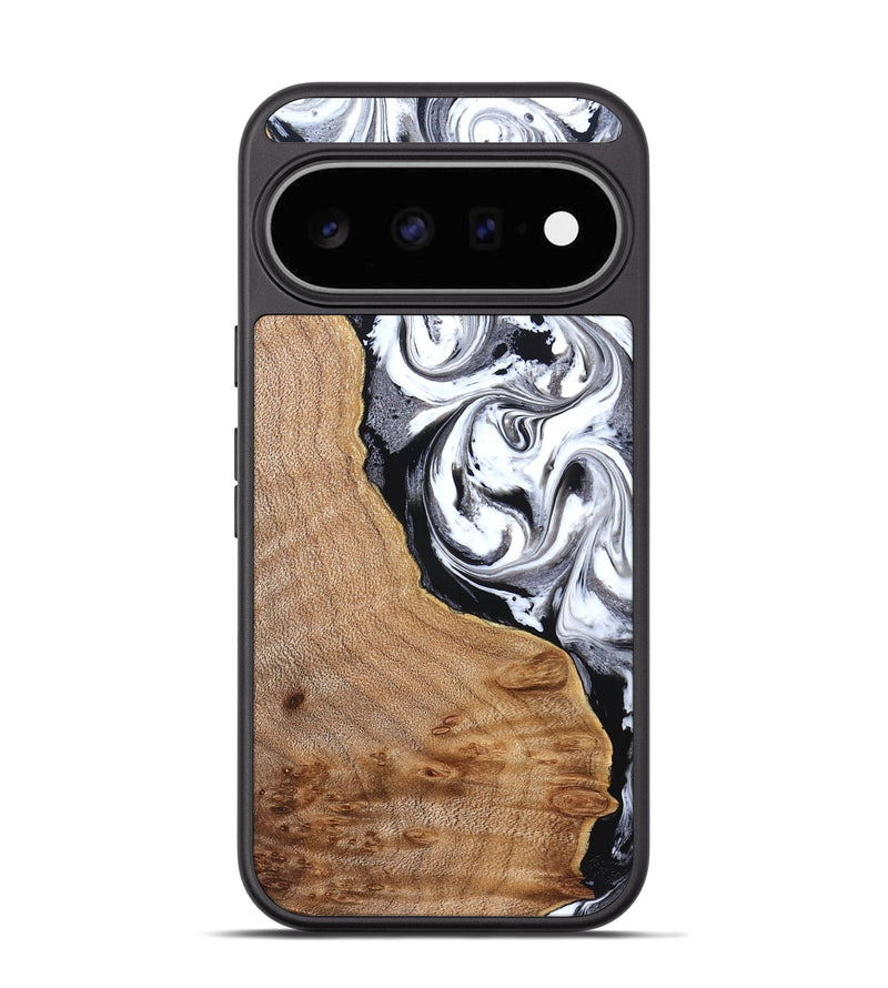 Pixel 11 Wood Phone Case - Lyndon (Black & White, 831804)
