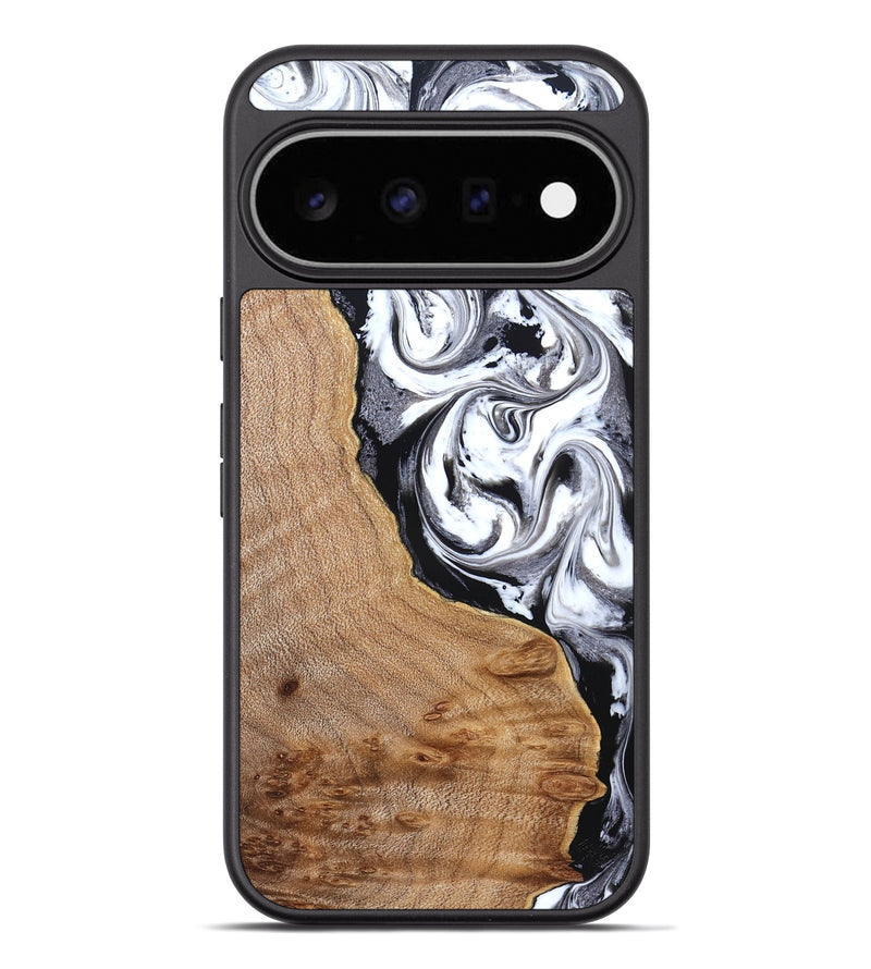 Pixel 11 Pro XL Wood Phone Case - Lyndon (Black & White, 831804)