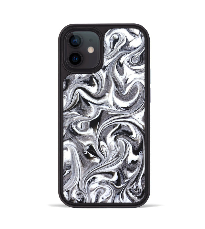 iPhone 12 ResinArt Phone Case - Lachlan (Black & White, 831805)