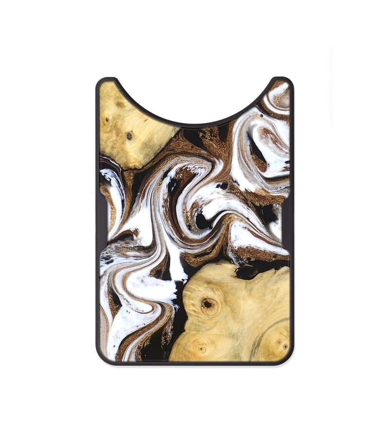 Alloy Wood Wallet - Caitlin (Black & White, 831806)
