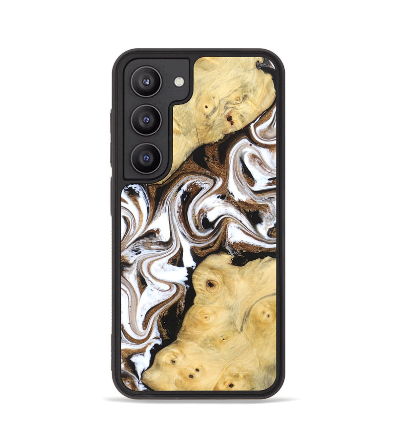Galaxy S23 Wood Phone Case - Caitlin (Black & White, 831806)