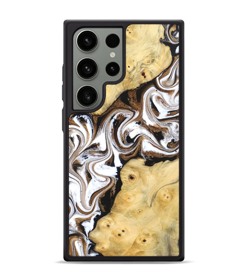 Galaxy S24 Ultra Wood Phone Case - Caitlin (Black & White, 831806)