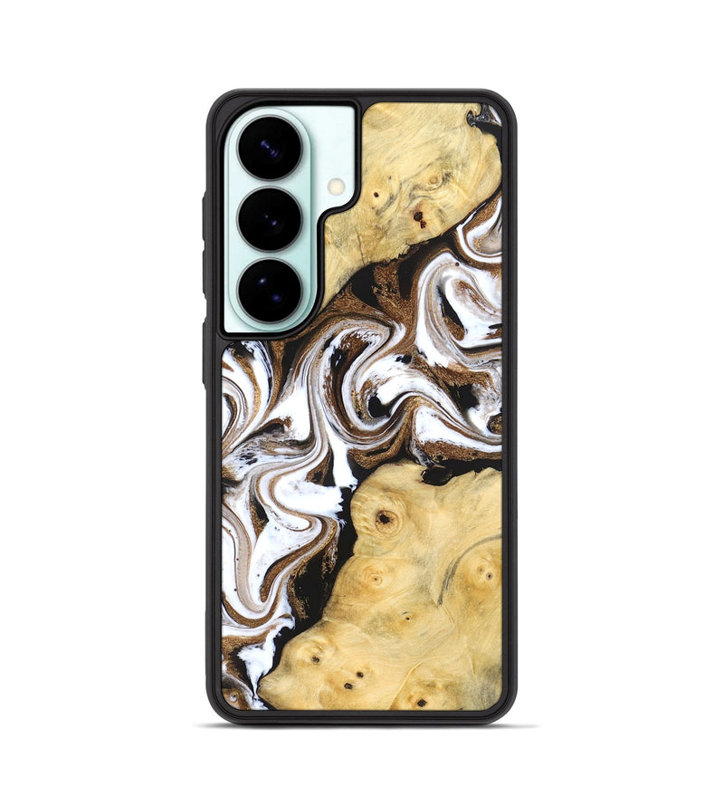 Galaxy S26 Wood Phone Case - Caitlin (Black & White, 831806)