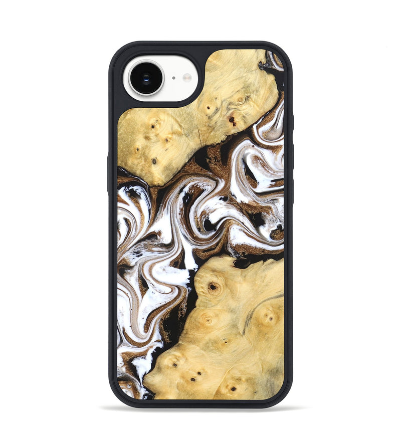iPhone 16e Wood Phone Case - Caitlin (Black & White, 831806)