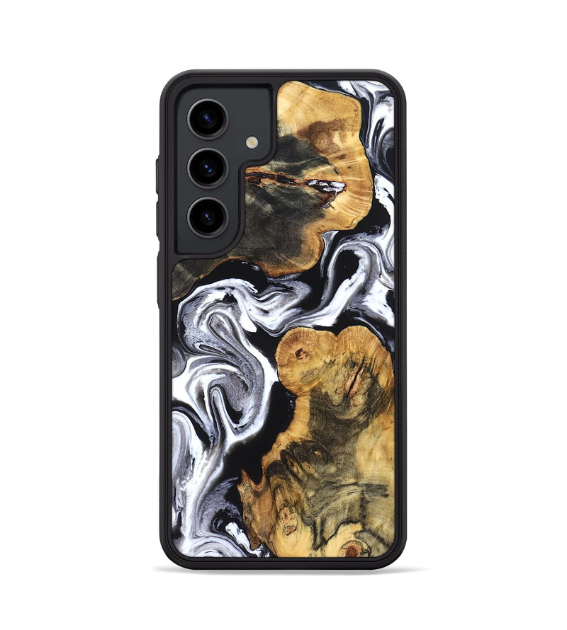 Galaxy S24 Wood Phone Case - Dash (Black & White, 831807)